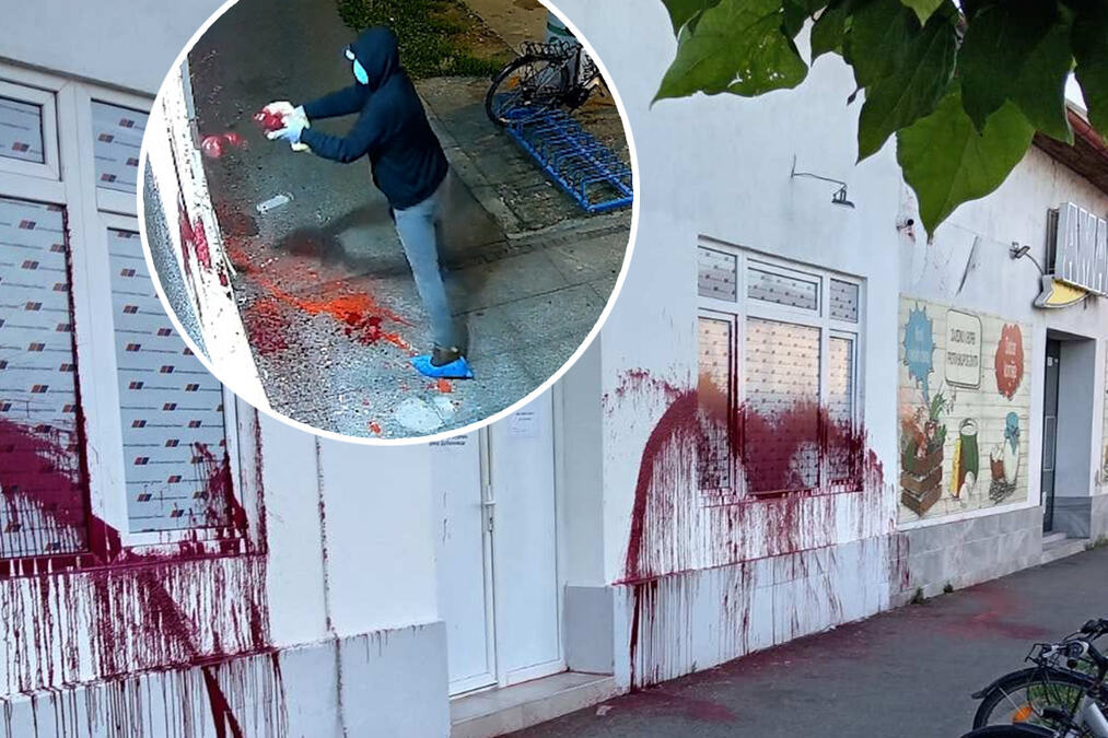 TREĆI VANDALSKI NAPAD U SAMO MESEC DANA Prostorije SNS uništene crvenom farbom: "Kad nemate politiku i program, ostaje vam samo mržnja, to je politika blokadera