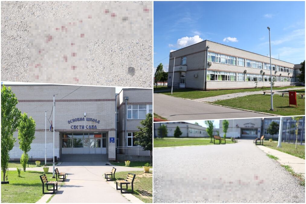 "UDVARAO SE DEVOJČICI, A DRUGOVI SU HTELI DA JE ZAŠTITE" Kurir u Smederevu nakon ranjavanja dečaka, krv i dalje u školskom dvorištu (foto)