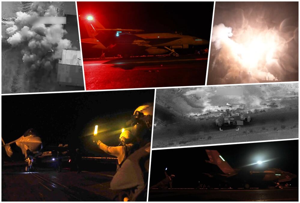 UDAR NA AMERIČKU BAZU U IRAKU! Nebo iznad severnog Iraka obasjao plamen! Na društvenim mrežama kruže dramatične slike eksplozija kod Al Harira! (FOTO)