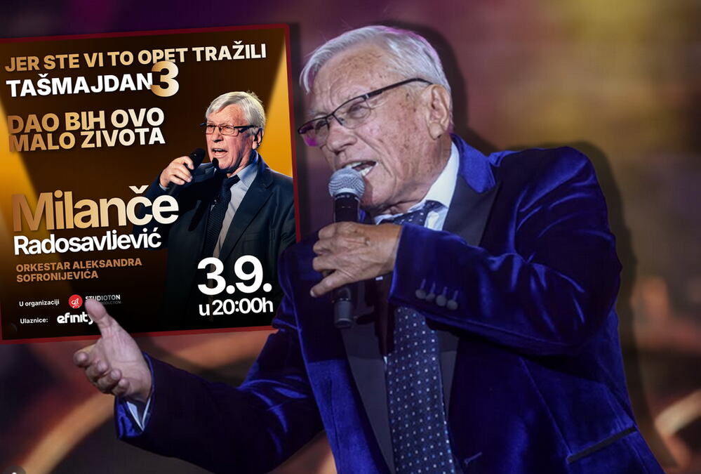 „DOK ME NOGE NOSE I GLAS SLUŽI,PEVAĆU SVOM NARODU“: Milanče Radosavljević zakazao Tašmajdan 3
