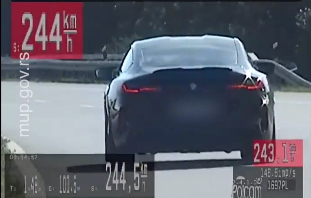 DIVLJAO NA AUTO-PUTU, VOZIO DUPLO BRŽE OD DOZVOLJENOG! Zaustavljen vozač kod Malog Požarevca (video)