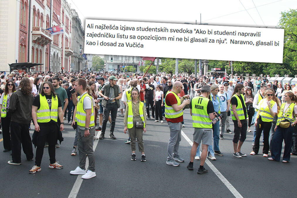TEORIJA ANTONELE RIHE UZIMA MAHA! Sve više blokadera optužuje 'studentske svedoke' da u stvari - glasaju za Vučića! (FOTO)