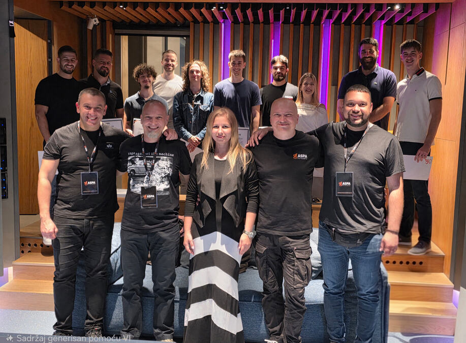Promovisana prva generacija muzičkih producenata u ASPA akademiji! Aleksandar Sofronijević ponosan (FOTO)