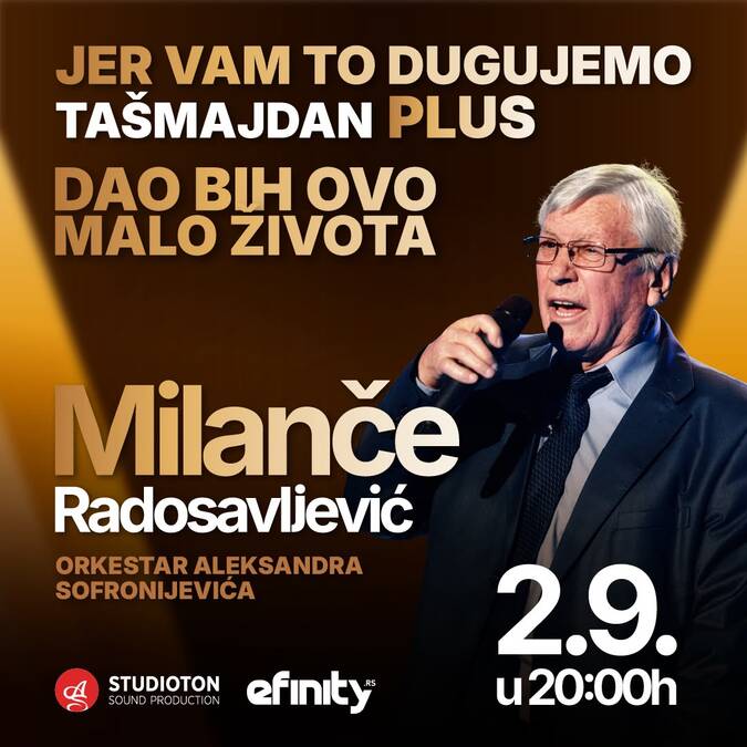 “JER VAM TO DUGUJEMO” Milanče Radosavljević zakazao i četvrti koncert na Tašmajdanu!