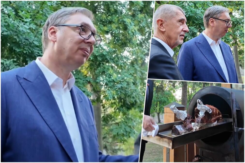 "GOST SE NAJBOLJE DOČEKA DOMAĆINSKOM TRPEZOM!" Vučić ugostio premijera Češke Babiša na svečanoj večeri, pa otkrio šta je izneo na sto! (VIDEO)
