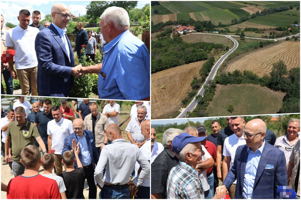 "RADIMO SVAKOG DANA ZA NAŠ NAROD"! Mramorac dobio novi asfalt, Vučević s meštanima: Ne dajemo prazna obećanja već pažljivo slušamo narod i rešavamo sve (FOTO)