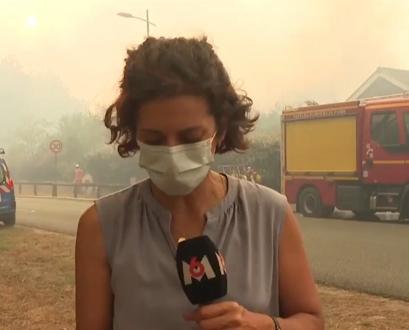 HAOS U PRENOSU UŽIVO! TV ekipa snimala vatrenu stihiju u Francuskoj, u sekundi usledio POTPUNI ŠOK (VIDEO)