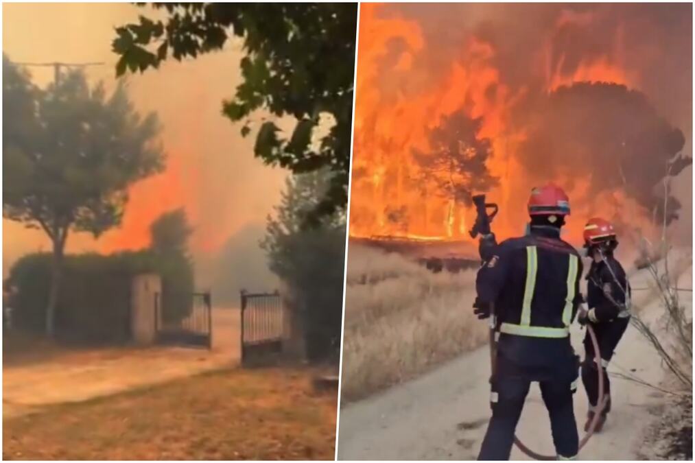 (VIDEO) OVAKAV HOROR FRANCUSKA NE PAMTI, GORE NEBO I ZEMLJA! Jezivi prizori iz evakuisanog grada, ljudi u strahu beže iz domova zbog VATRENE OLUJE