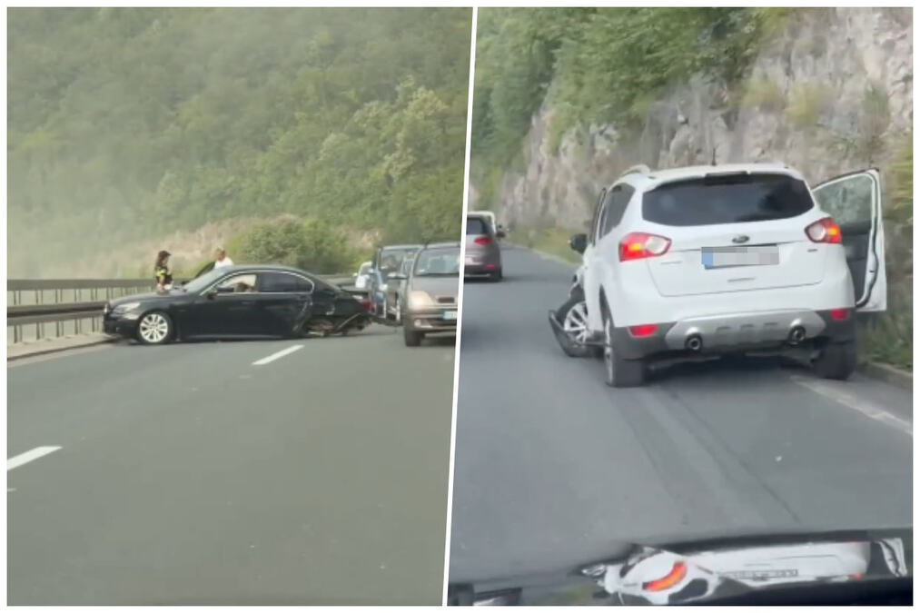 ŽESTOK UDES NA ZLATIBORSKOM PUTU Vozilo se poprečilo, delovi rasuti svuda! Stvaraju se duge kolone (VIDEO)