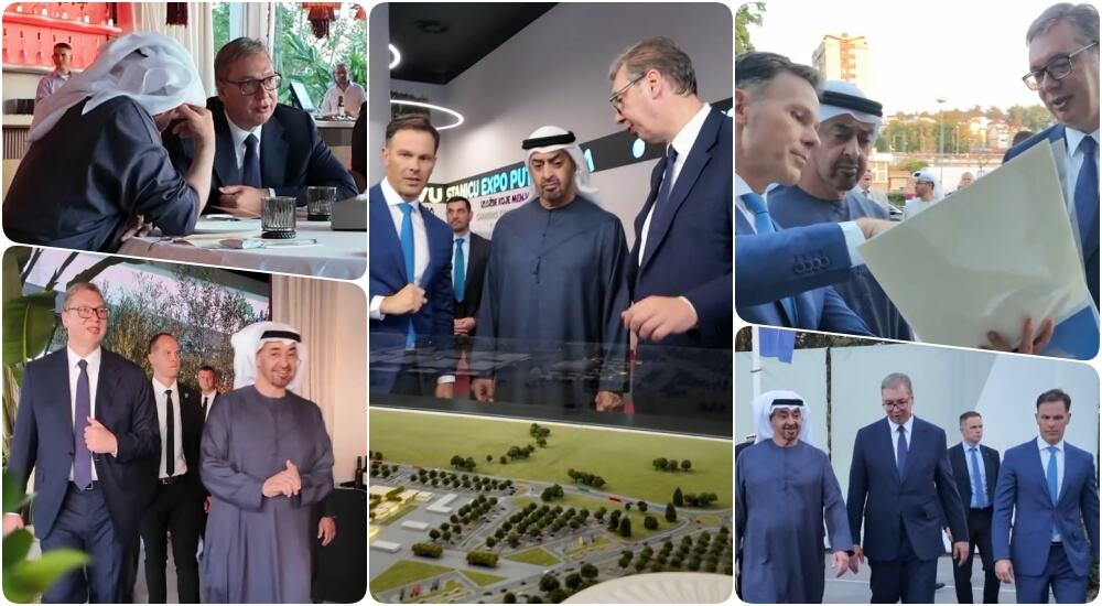 "RAZGOVORI UZ TRADICIONALNO SRPSKO GOSTOPRIMSTVO" Vučić predstavio šeiku Bin Zajedu viziju Srbije za EXPO 2027, nakon čega je u njegovu čast priredio večeru
