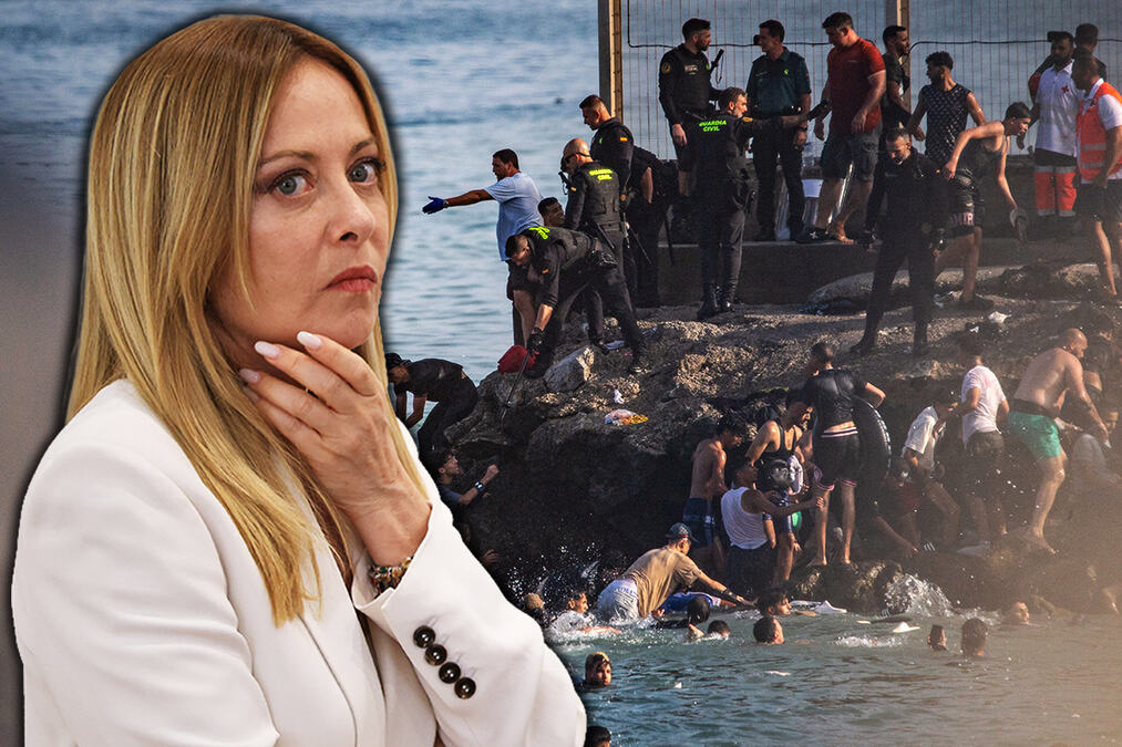 BURNA REKACIJA ITALIJE ZBOG NAJEZDE MIGRANATA! Đorđa Meloni ZGROŽENA: "Suspendovaćemo Španiju iz Šengena, nećemo popustiti ni za MILIMETAR" (FOTO/VIDEO)