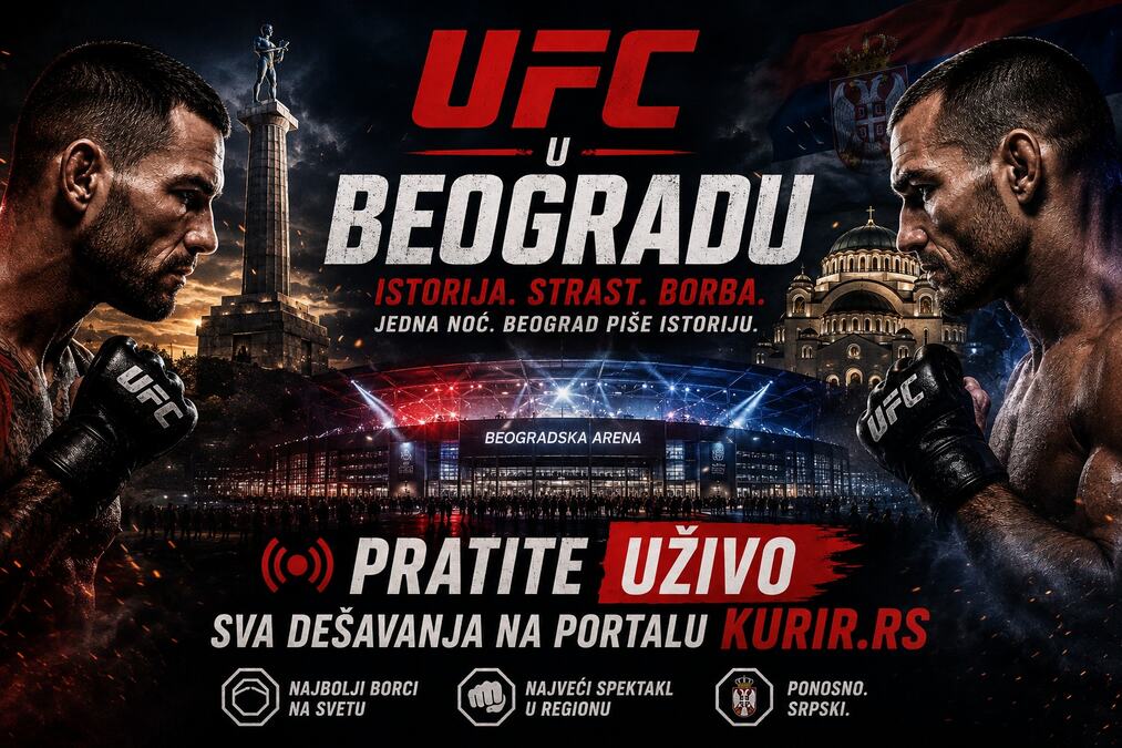 ISTORIJSKI DAN! UFC U BEOGRAD: Pratite uživo na Kuriru sva dešavanja vezana za događaj koji prati ceo svet 
