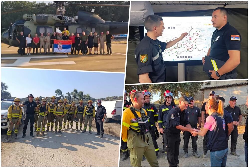 Srpski vatrogasci kreću u novu borbu sa vatrenom stihijom u Španiji! Tim preusmeren na novo požarište (FOTO)