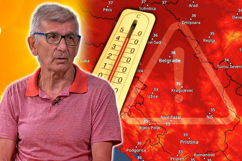PAKAO TEK STIŽE U SRBIJU, TEMPERATURE IDU DO 40 STEPENI! Meteorolog Todorović otkrio kada stiže vrhunac vreline: "Ne nazire se kraj tropskom talasu"