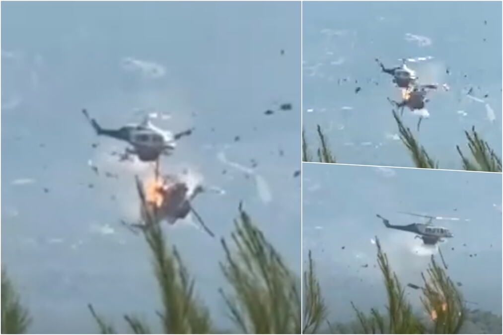 JEZIVE SCENE U GRČKOJ, HELIKOPTER SE NAKON SUDARA PRETVORIO U BUKTINJU Otkriveno ko su žrtve: "Ovo bi mogao biti uzrok nesreće"