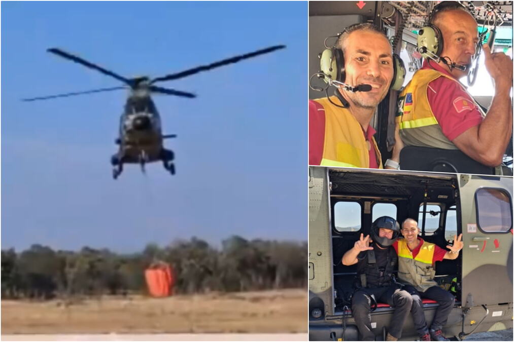 NA NEBU IZNAD ŠPANIJE DANAS LETI SRPSKA "SUPER PUMA" Helikopterska jedinica MUP upućena na novo područje u gašenju požara: Tokom podneva izbacila 126 tona vode