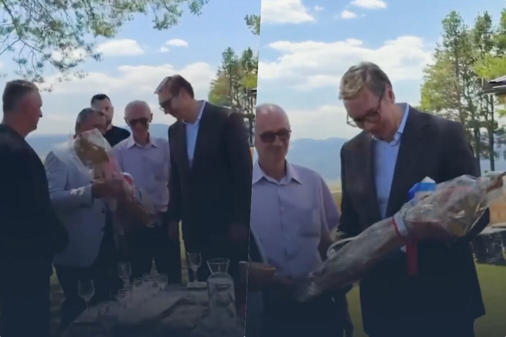 "NE ZNAM DA PEVAM, NITI DA GUSLAM, ALI ZNAM DA SE NAJLEPŠE PESME O NAŠEM NARODU PEVAJU UZ GUSLE" Vučić u Kupresu dobio nesvakidašnji poklon (VIDEO)