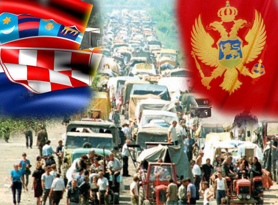CRNA GORA DANAS S HRVATSKOM SLAVI PROGON SRPSKOG NARODA! Osam godina podrške "Oluji" u Kninu, na pomenu srpskim žrtvama - NIKAD NEMA NIKOG! 
