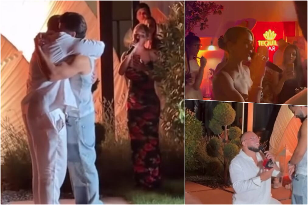 NEKADA STE GA GLEDALI U "PAROVIMA", A SADA JE ZAPROSIO DEČKA! Marina Visković pevala na glamuroznoj veridbi, usledio vatromet i fešta za pamćenje (FOTO)
