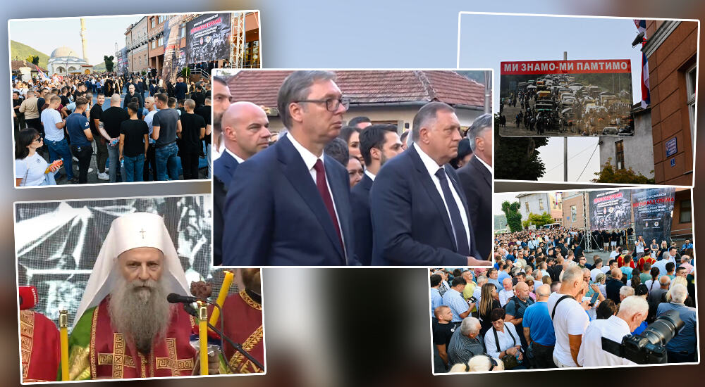UŽIVO DAN SEĆANJA NA ŽRTVE ZLOČINAČKE AKCIJE "OLUJA" U MRKONJIĆ GRADU Porfirije: Nećemo tražiti nove reči u odnosu na već izgovorene, jer istina ostaje ista