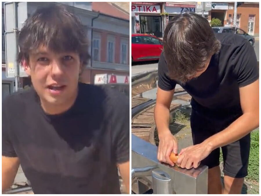 Luka je razbio jaje na usijani lim: Posle paklene vrućine sačekao ga je ovaj prizor (VIDEO)