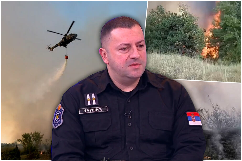 POŽAR SE BRZO PROŠIRIO NA ČAK 300 HEKTARA! Drama u Deliblatskoj peščari traje - Čaušić: Sa stihijom se bori 80 ljudi i 3 helikoptera, stiže i teška mehanizacija