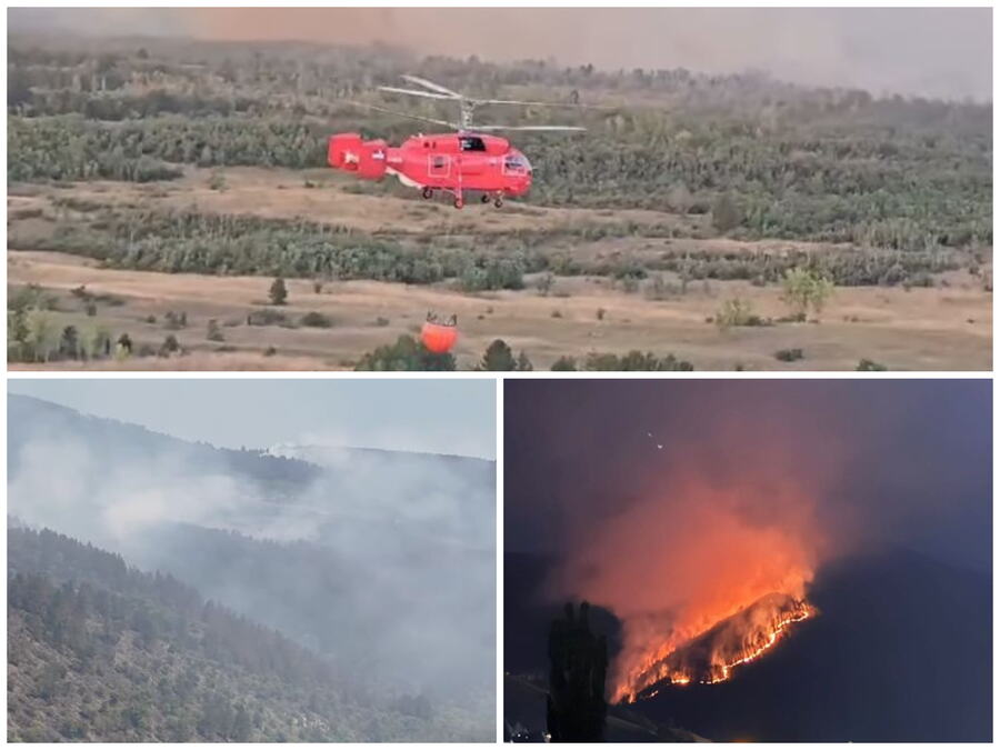 Dramatična borba gašenja požara u Srbiji: Vatra guta sve pod sobom, samo jedan krst ostao netaknut! Angažovani i helikopteri MUP-a VIDEO 