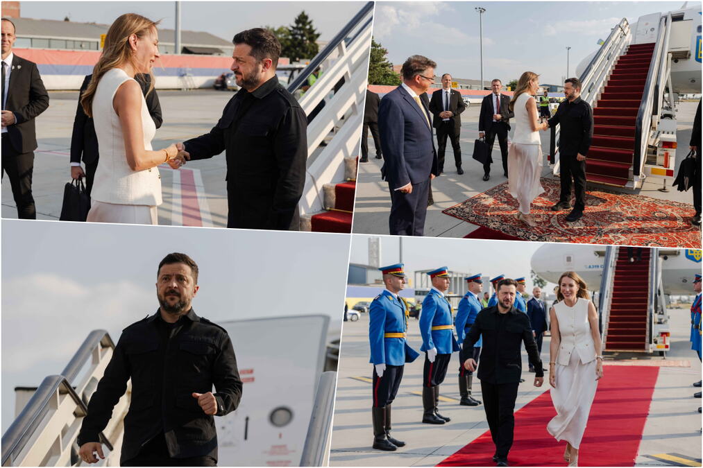 MINISTARKA ĐEDOVIĆ HANDANOVIĆ DOČEKALA ZELENSKOG! Predsednik Ukrajine se oglasio odmah po dolasku u Beograd: Važni sastanci sa Vučićem i Macutom (FOTO/VIDEO)