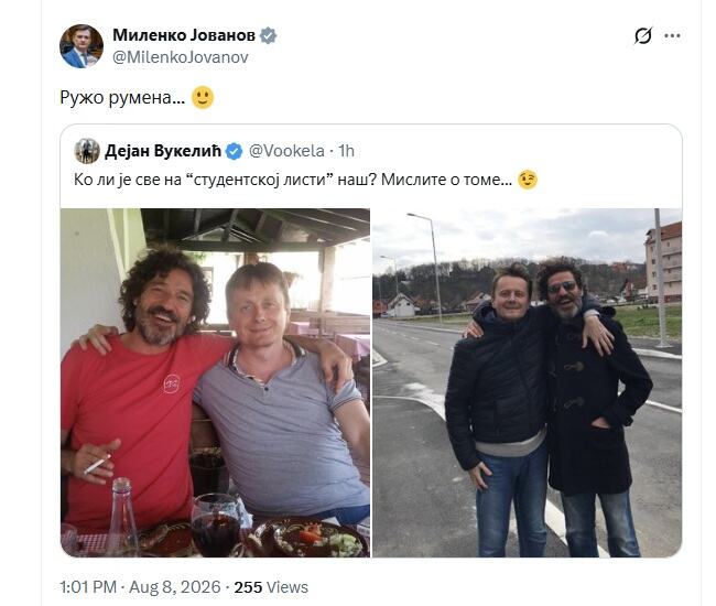 RUŽO RUMENAAA! DA LI SU ZBOG OVOGA PLENUMAŠI ELIMINISALI GAGIJA JOVANOVIĆA?! Pogledajte blokadersko licemerje na delu (FOTO)