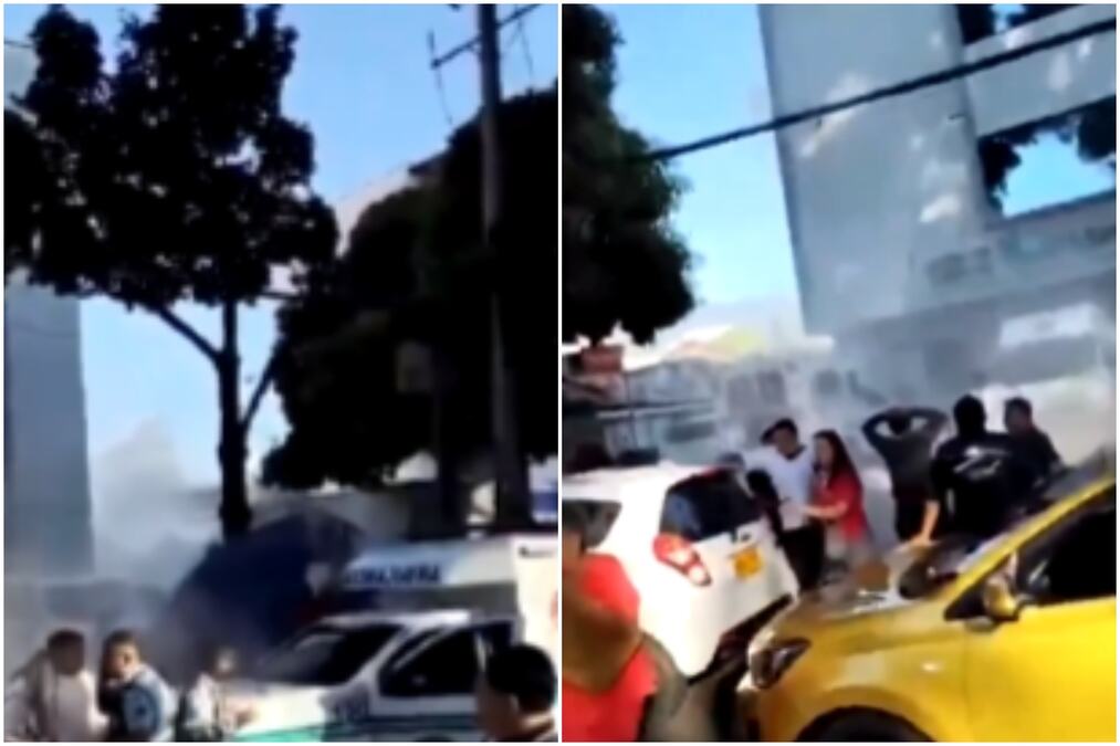 DELOVI ZGRADA PADAJU PO ULICI, LJUDI BEŽE U PANICI! Snimljen sam početak pakla u Kolumbiji: Objekti se drobe, betonski blokovi lete na sve strane! (VIDEO)