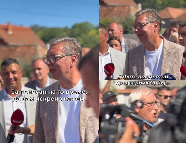 "BIĆETE DOŽIVOTNI PREDSEDNIK SRBIJE!" Meštanin prišao Vučiću, pa ga podsetio na PAKAO 1999: "Zajedno smo na MOSTU branili zemlju od NATO BOMBI!" (VIDEO)