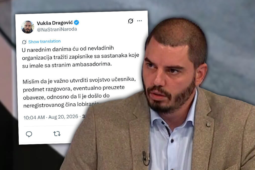"TRAŽIĆU ZAPISNIK SASTANAKA NVO SA STRANIM AMBASADAMA": Dragović odgovorio Birodiju: Moramo da vidimo da li je došlo do neregistrovanog lobiranja
