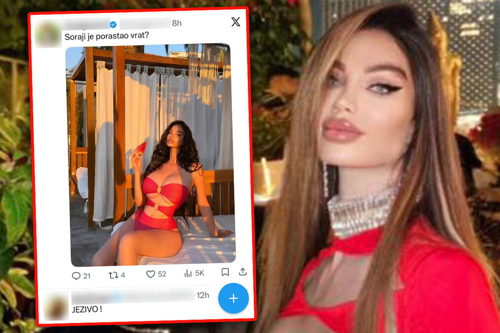 NOVI TREND ZAVLADAO MREŽAMA! Posle fotošopa i filtera stiglo "izduživanje vrata", Sorajina fotografija pokrenula lavinu komentara: "Je l' ovo žirafa?"