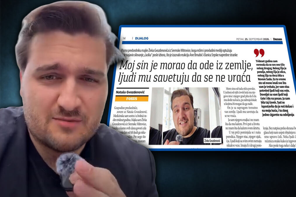 Blokader Gvozdenović nakon prijetnji ženama pobjegao iz zemlje i glumi žrtvu