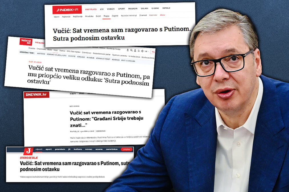 ALEKSANDAR VUČIĆ OPET GLAVNA TEMA KOD KOMŠIJA! Hrvatski mediji ne skidaju predsednika Srbije sa svojih portala: Do detalja ispratili i razgovor sa Putinom!