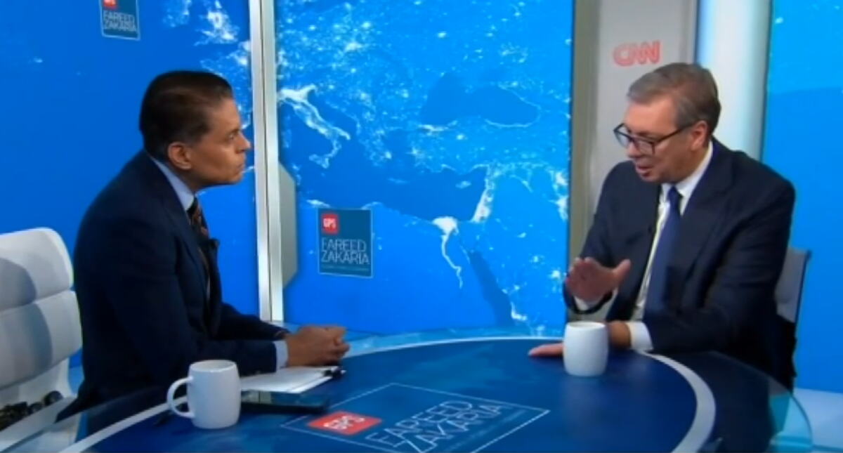 "SRPSKI NAROD OSEĆA NEPRAVDU MEĐUNARODNE ZAJEDNICE" Vučić na CNN: "Pred nama je teška trka, ako druga strana pobedi - čestitaću"