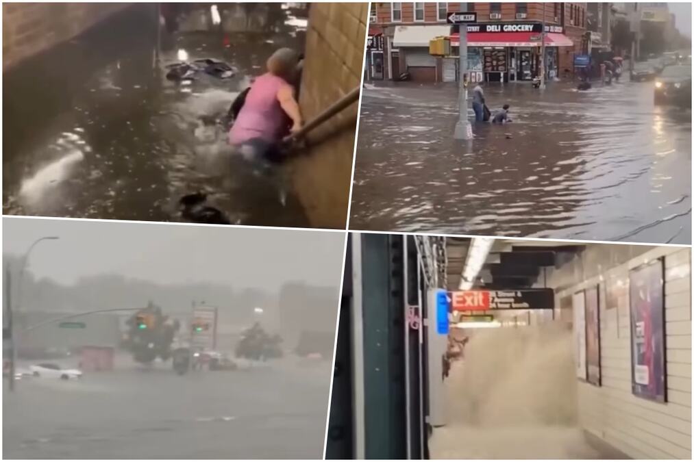 HAOS U NJUJORKU, IMA MRTVIH! Uragan pokrenuo poplave, proglaseno vanredno stanje! Aerodromi blokirani, vetar čupa sve pred sobom! (VIDEO)
