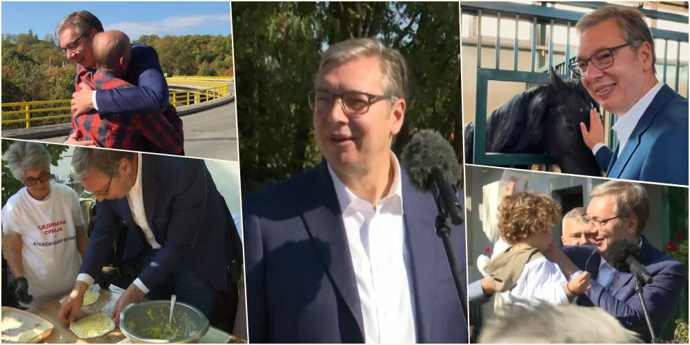 Vučić u Zaječaru pravio vlaške plaćinte: Podelio video posete selu Leskovac