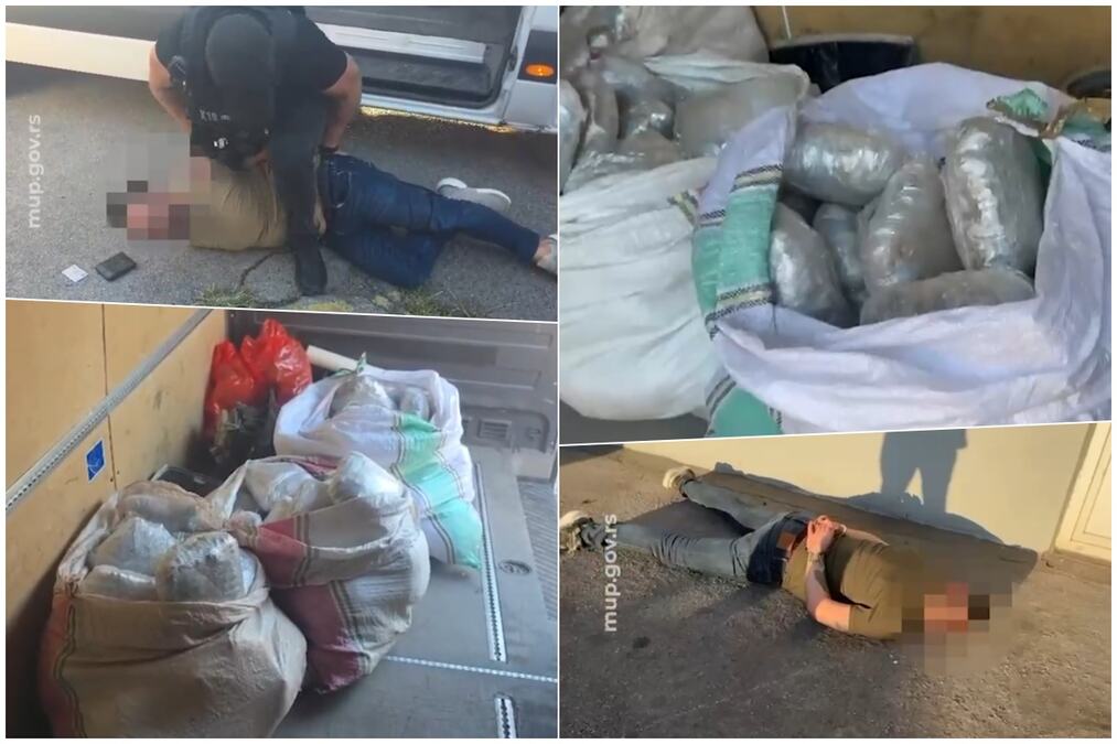 Policija zaplenila 70 kg droge u kombiju na Zrenjaninskom putu