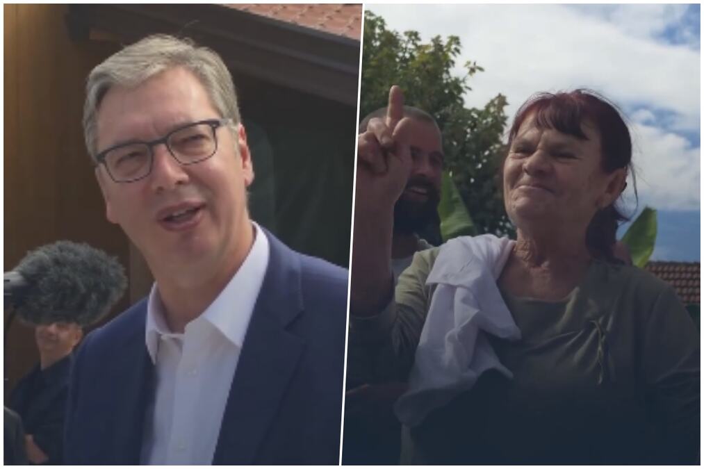 "IDE BABA NA VUČIĆA!" Hit snimak: Žena imala šok pitanje za Vučića, svi okupljeni prasnuli u smeh (VIDEO)
