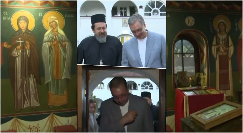 Vučić u manastiru Jovanja: Dočekao ga iguman Mihailo, brat Miloša Bikovića
