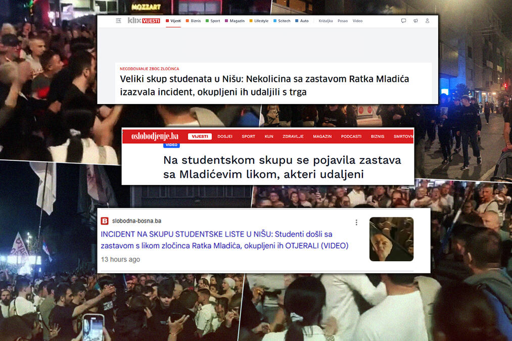 Simpatizer „Studentske liste“: „Picula je gospodin, a Ratko Mladić genocidni zločinac“