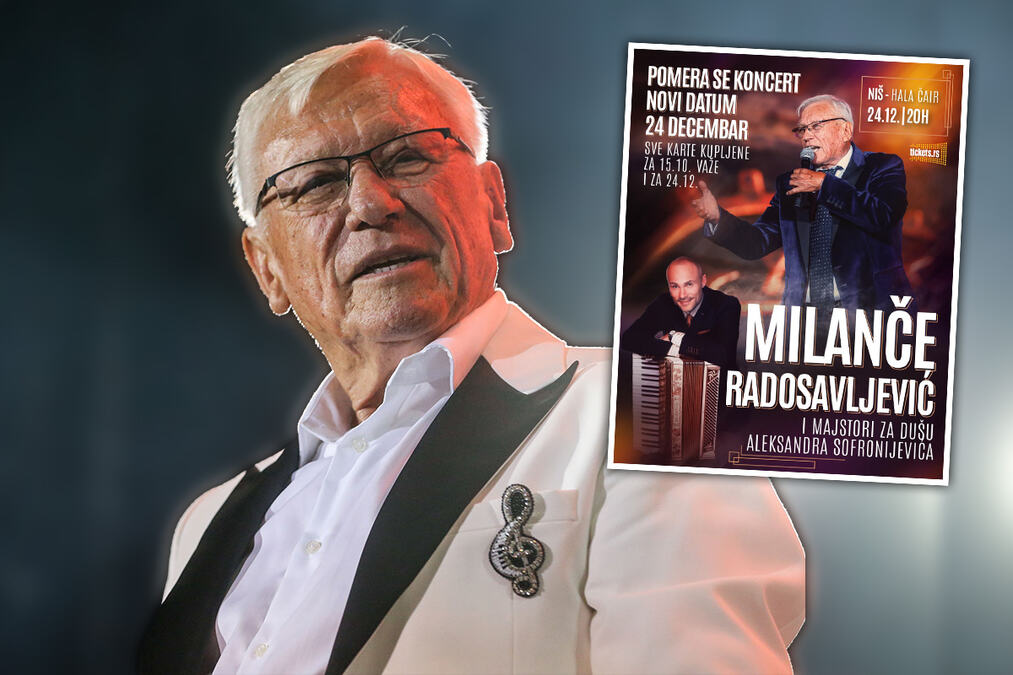Koncert Milančeta Radosavljevića u Nišu pomeren za 24. decembar