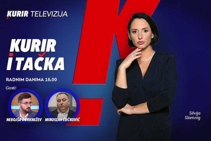 DANAS OD 16.00 u studiju Kurir televizije, u emisiji „Kurir i tačka“, o aktuelnim dešavanjima na političkoj sceni govore Nebojša Obrknežev i Miroslav Čučković