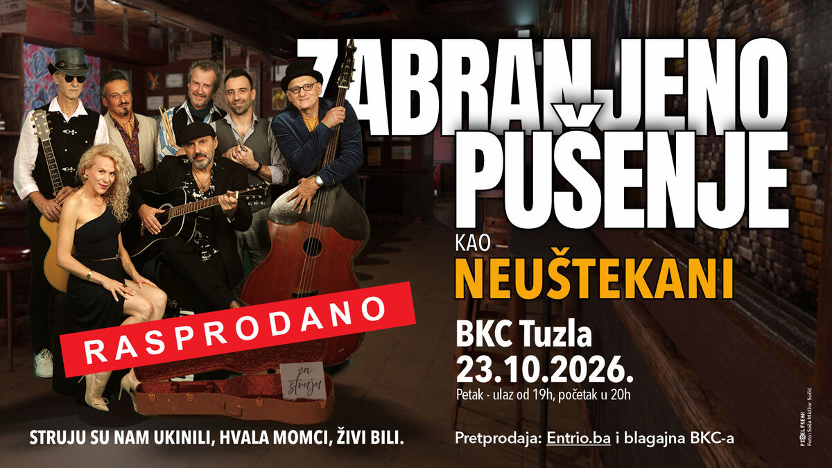 Neuštekani rasprodali Zagreb i Tuzlu