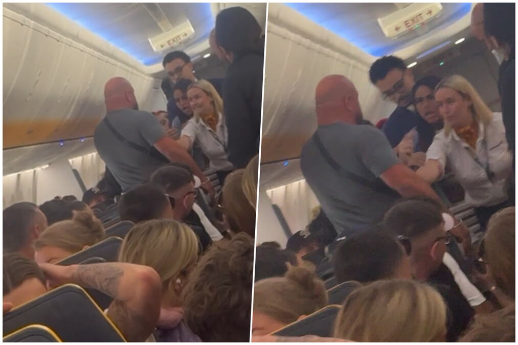 OPŠTA TUČA U AVIONU! Putnik krenuo u toalet pred sletanje, usledio je haos! Dramatičan snimak sa leta za turistički raj (VIDEO)