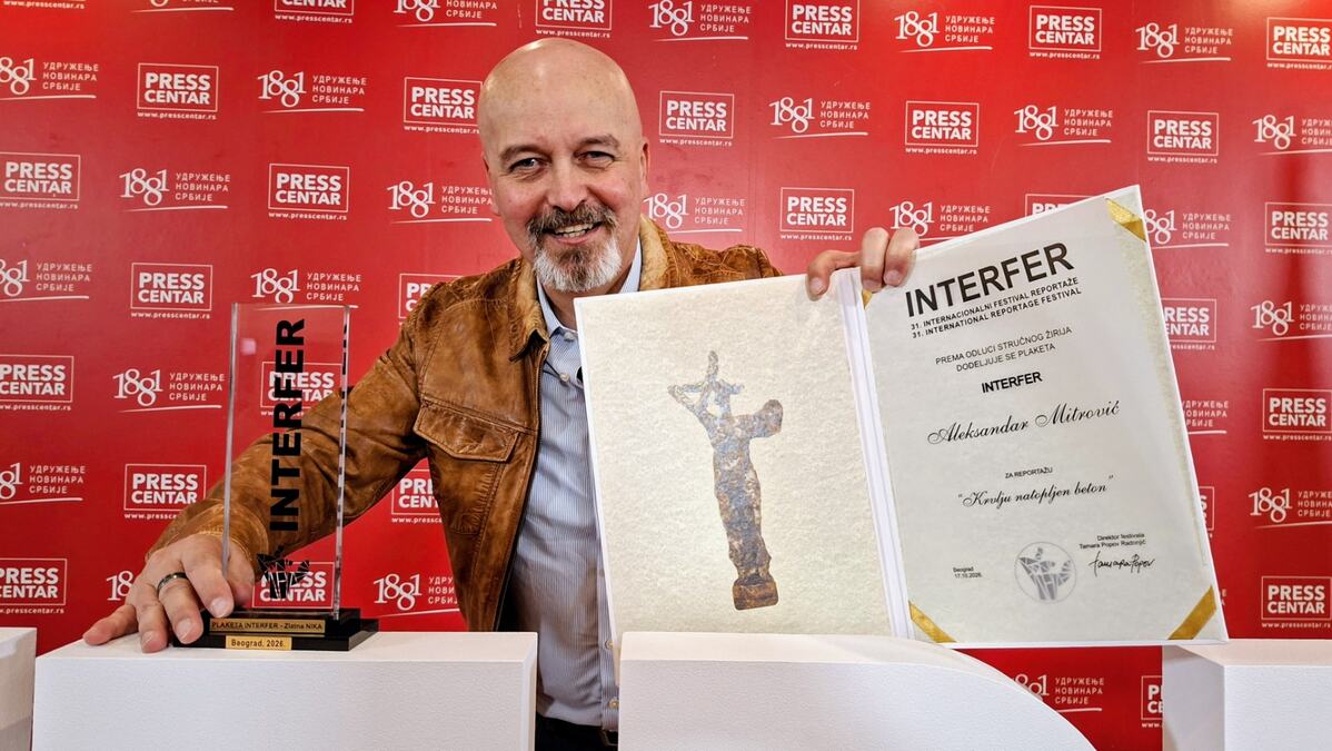Prestižna nagrada za urednika Kurira: Aleksandar Mitrović Fis dobitnik nagrade za najbolju novinsku reportažu na festivalu INTERFER!