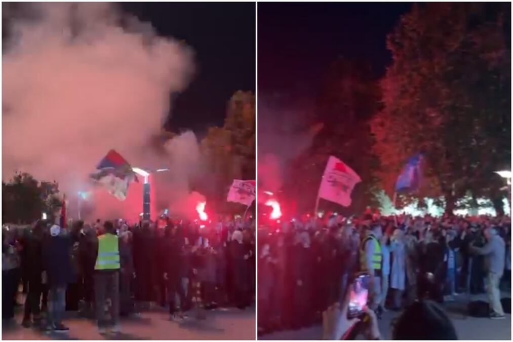 KRALJEVO JE ODLUČILO - DVA SKUPA U ISTOM GRADU, ALI BROJ OKUPLJENIH SE DRASTIČNO RAZLIKUJE Znatno veću podršku ima Vučićeva politika (VIDEO)