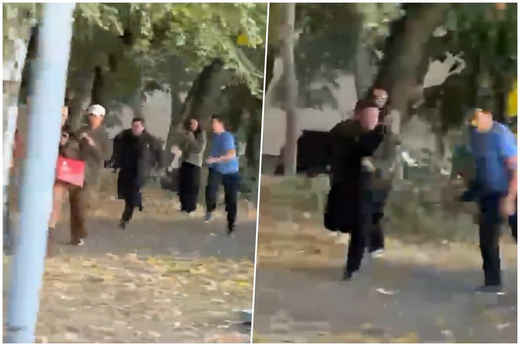 (VIDEO) NEMANJA ŠAROVIĆ JURIO I NAPAO SNS AKTIVISTE! Skandal na Tošinom bunaru: Jedan muškarac raskrvavljen, ženi povređeno rame!
