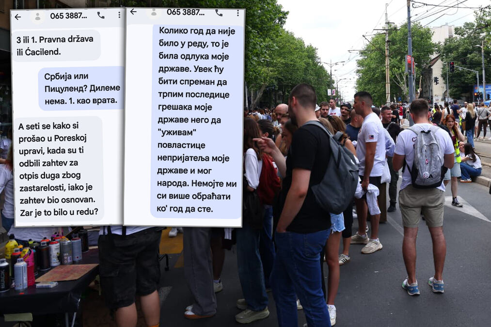 "SETI SE KAKO SI PROŠAO U PORESKOJ UPRAVI!" Čedi stigla poruka da treba da glasa za tzv. studentsku listu, a onda je doživeo šok: Odakle im lični podaci?!